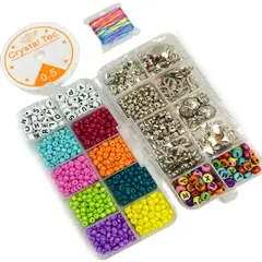 GENERICO - KIT DE BISUTERÍA PARA CREAR COLLARES Y PULSERAS