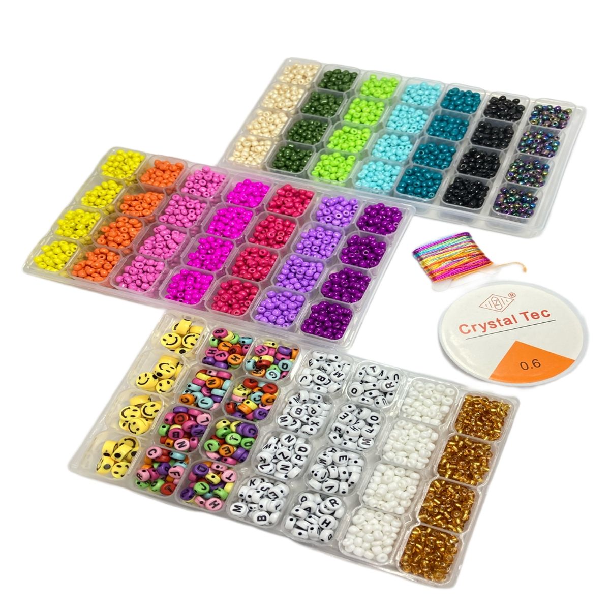 GENERICO - KIT DE BISUTERÍA PARA CREAR PULSERAS Y COLLARES