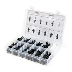 GENERICO - Set Clip Auto Broche Remache De Plastico 350 unidades