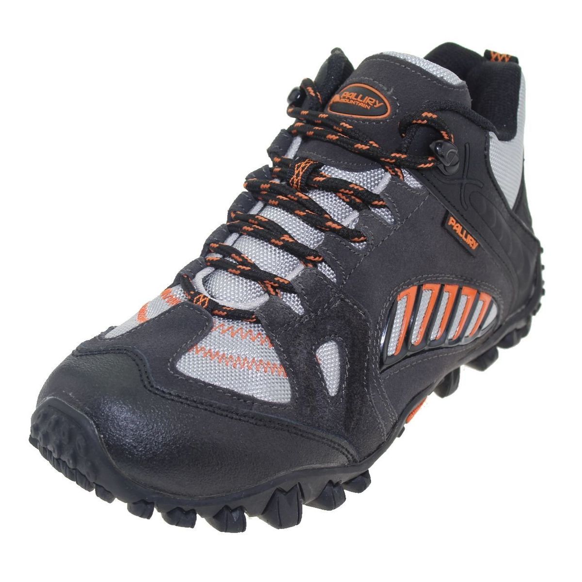VIA FRANCA - Zapatilla Outdoor Para Niño Color Negro/Gris/Naranjo