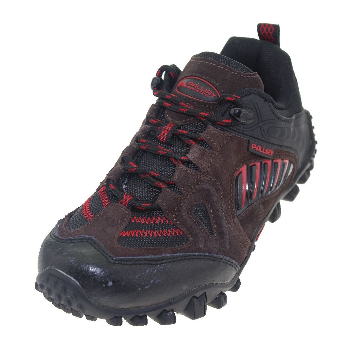 VIA FRANCA - Zapatilla Outdoor Para Niño Color Chocolate/Rojo