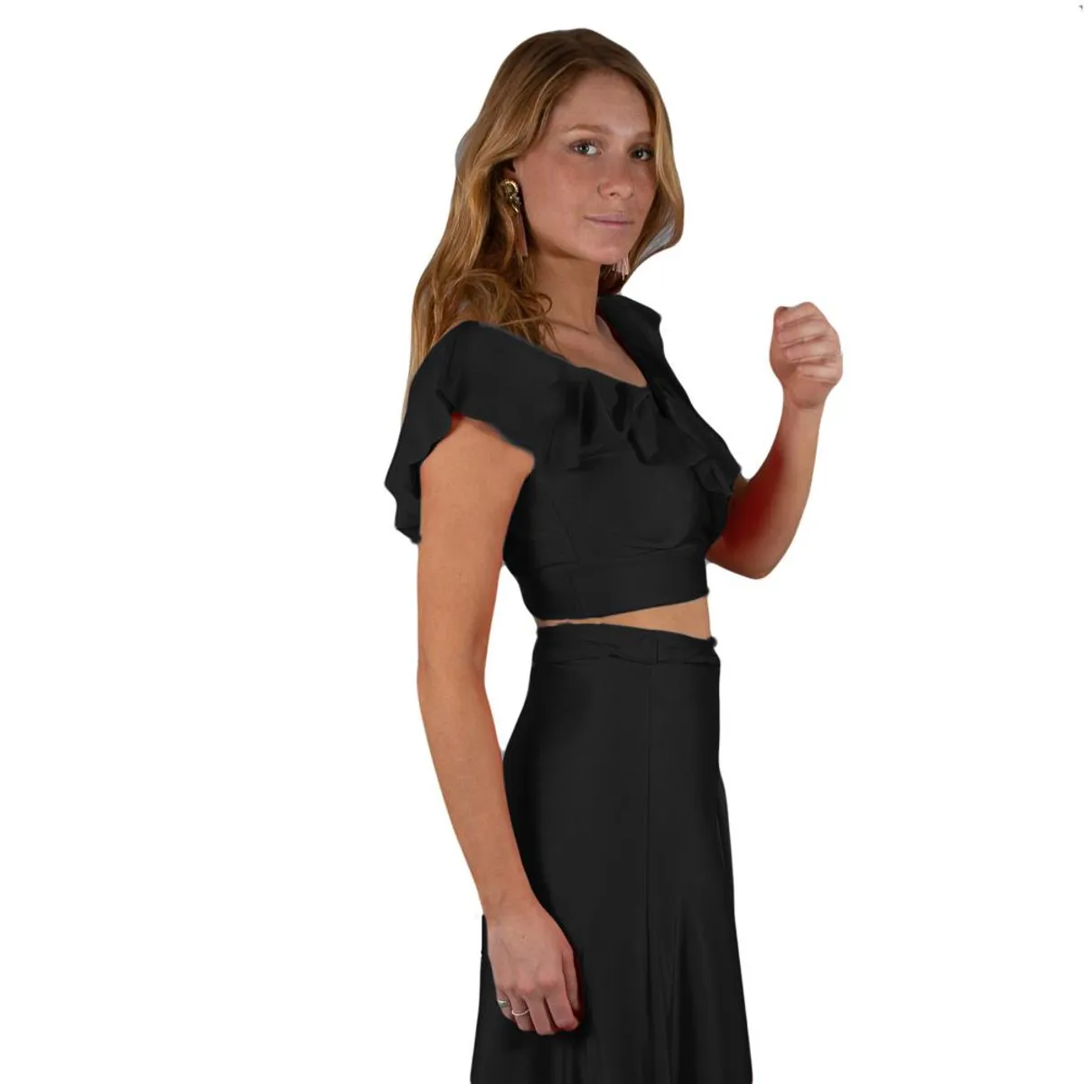 MARIA PASKARO - Peto Marken Negro Lycra Dupont Vuelo Grande Maria Paskaro - Negro