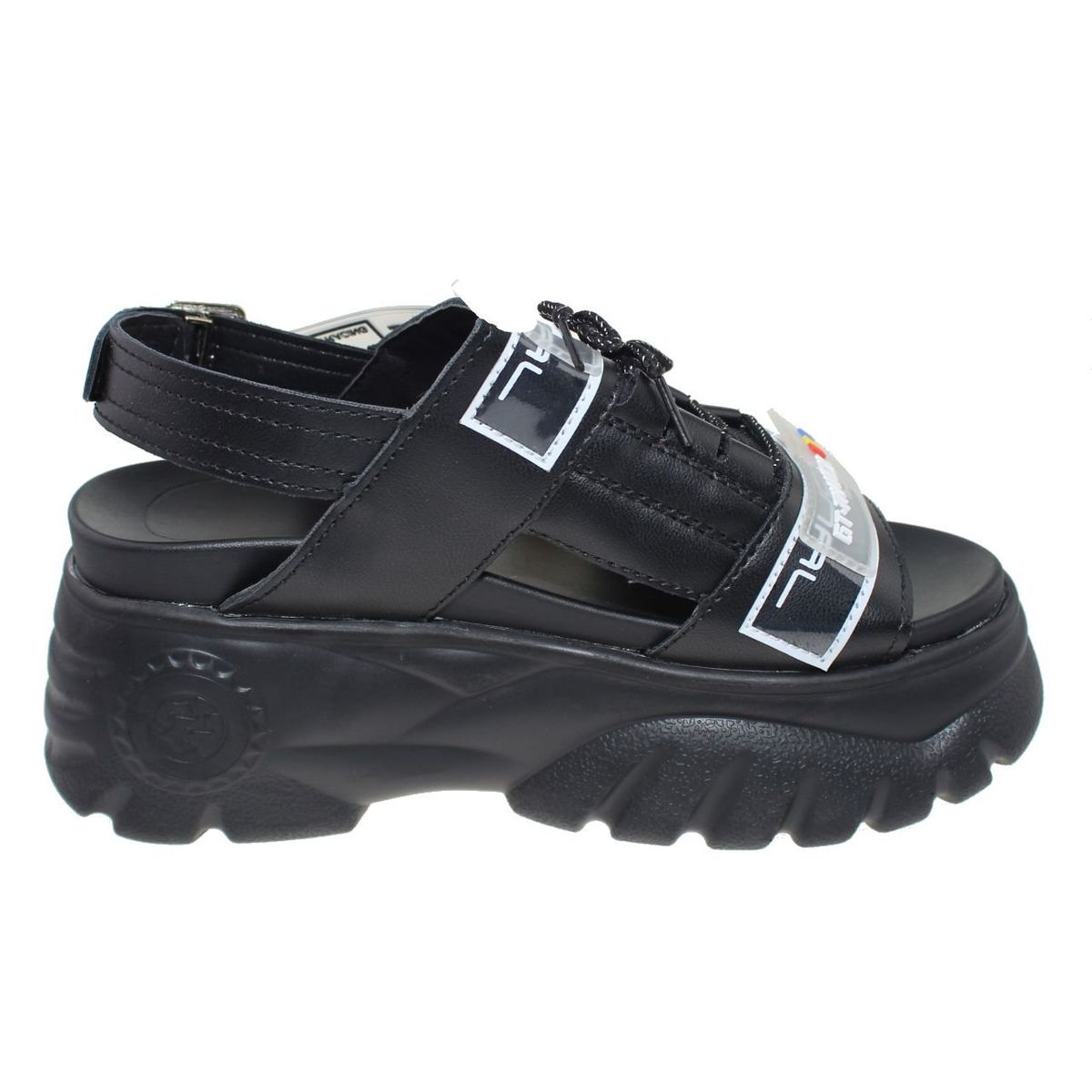 VIA FRANCA - Sandalia Casual Para Mujer Color Negro