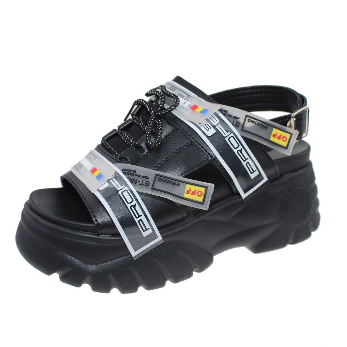 VIA FRANCA - Sandalia Casual Para Mujer Color Negro