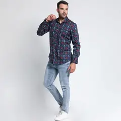 POTROS - CAMISA SPANDEX ESTAMPADA MANGA LARGA