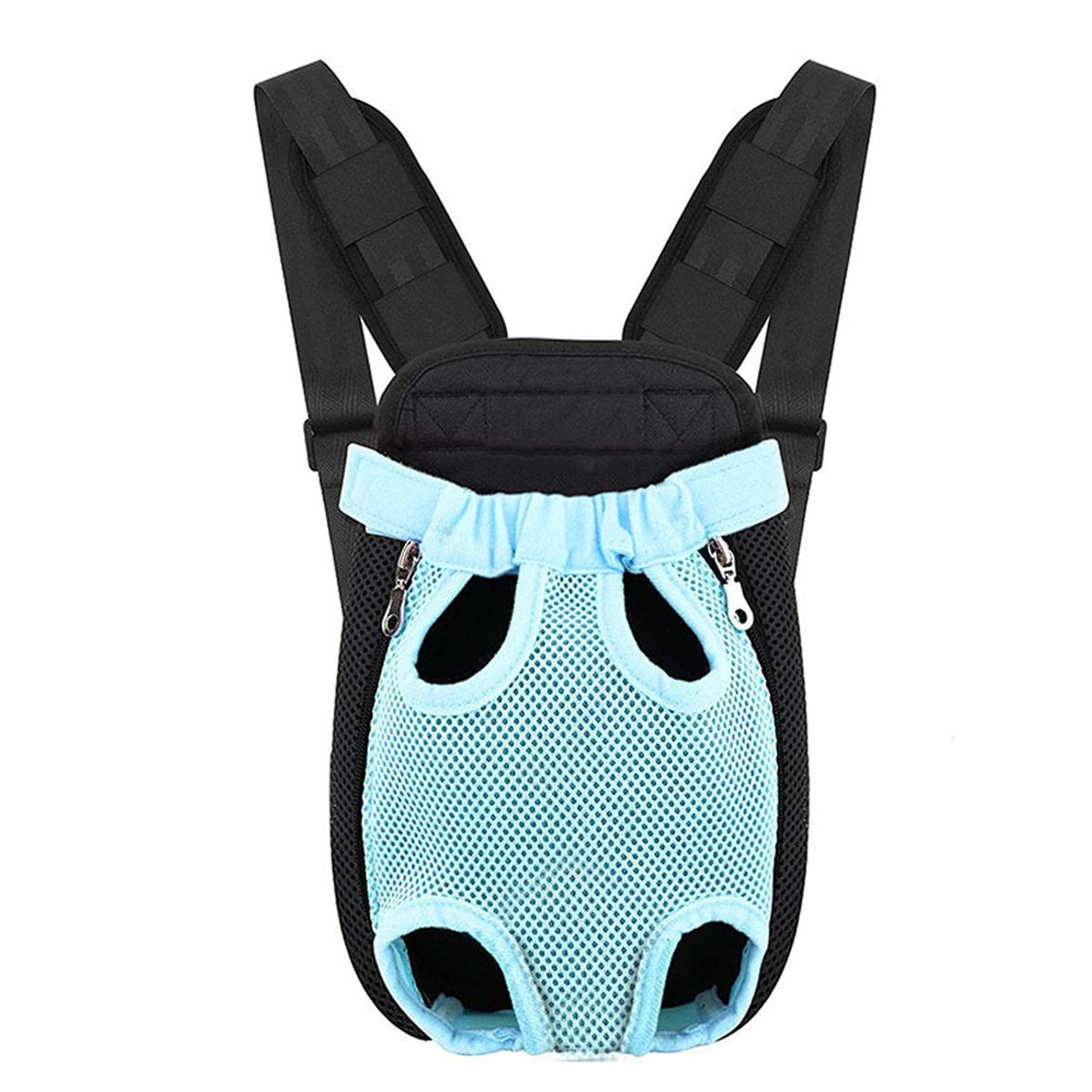 GENERICO - Mochila Canguro de Transporte para Mascotas Celeste Talla S