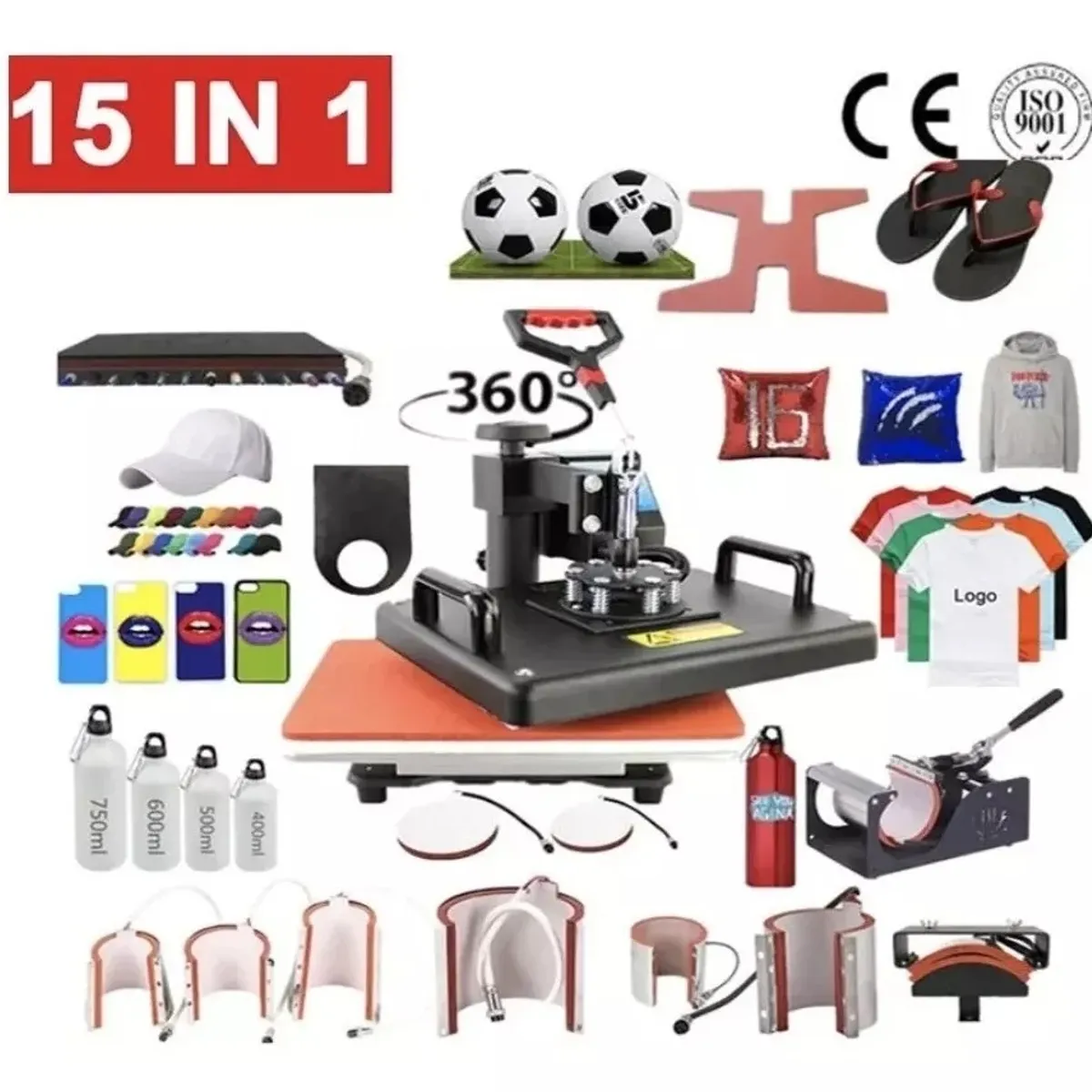 GENERICO - Estampadora 15x 1 Sublimadora Sublimacion Transfer + Curso