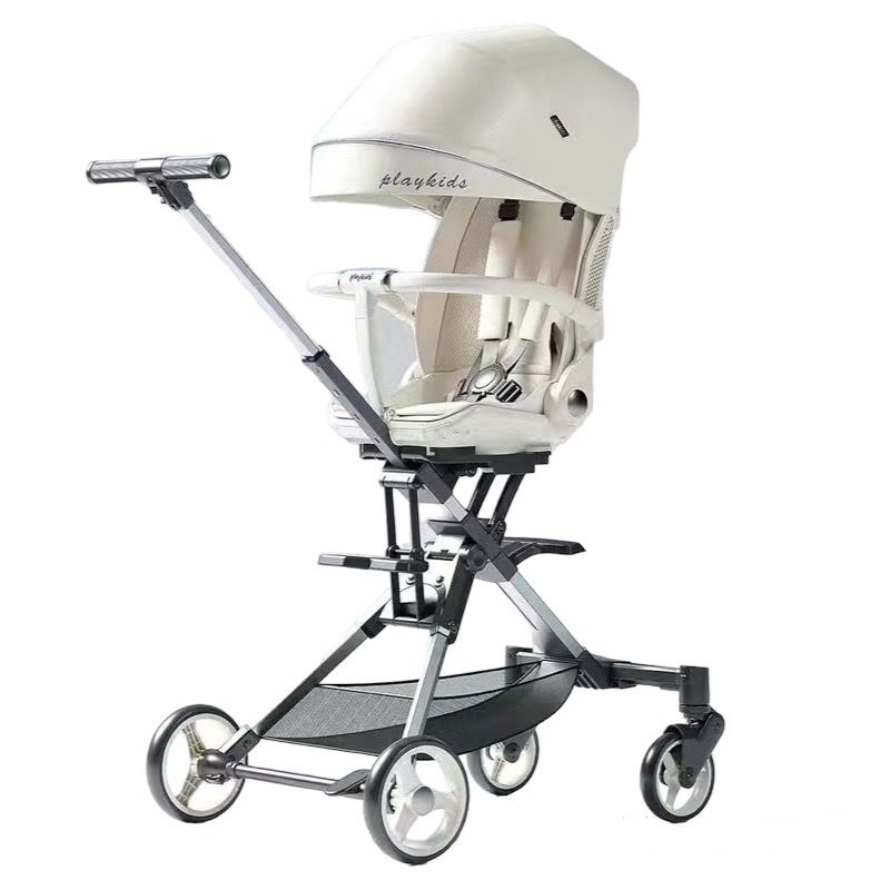 PLAYKIDS - Coche De Paseo 360° Reclinable Playkids Blanco Lubabycas