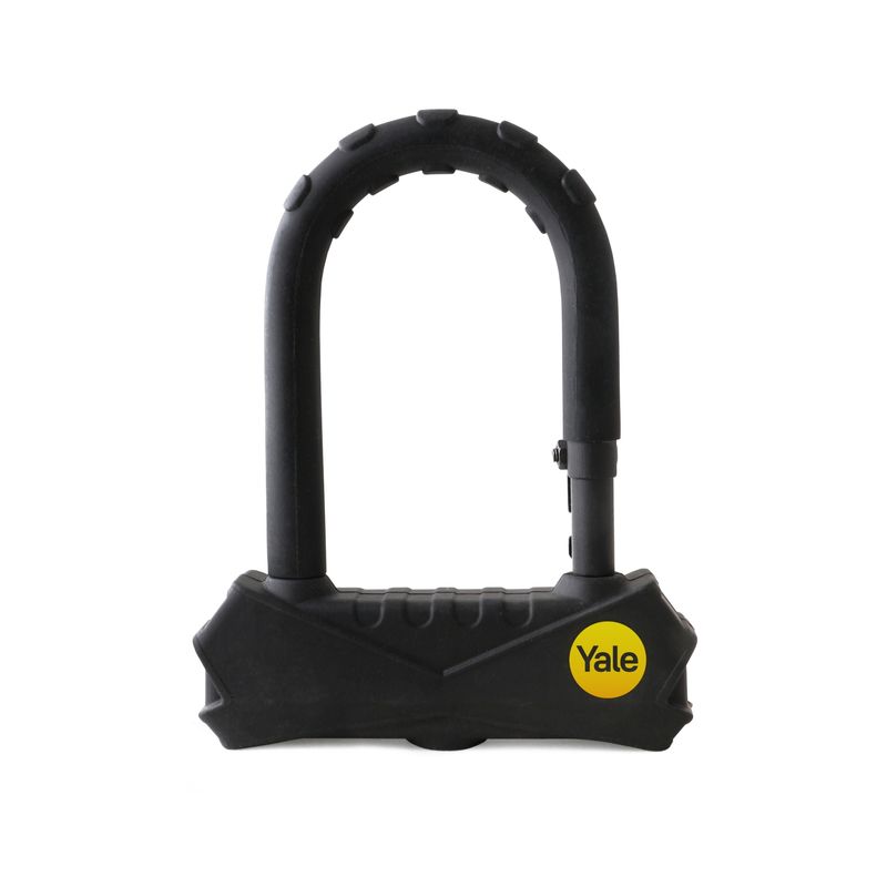 YALE - Candado Yale Bicicleta U-Lock 18,5cm Negro