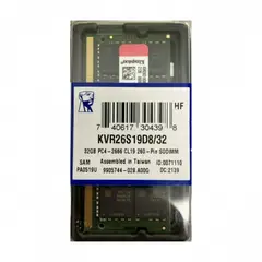 KINGSTON - Memoria ram Sodimm DDR4 32gb 2666mhz Notebook