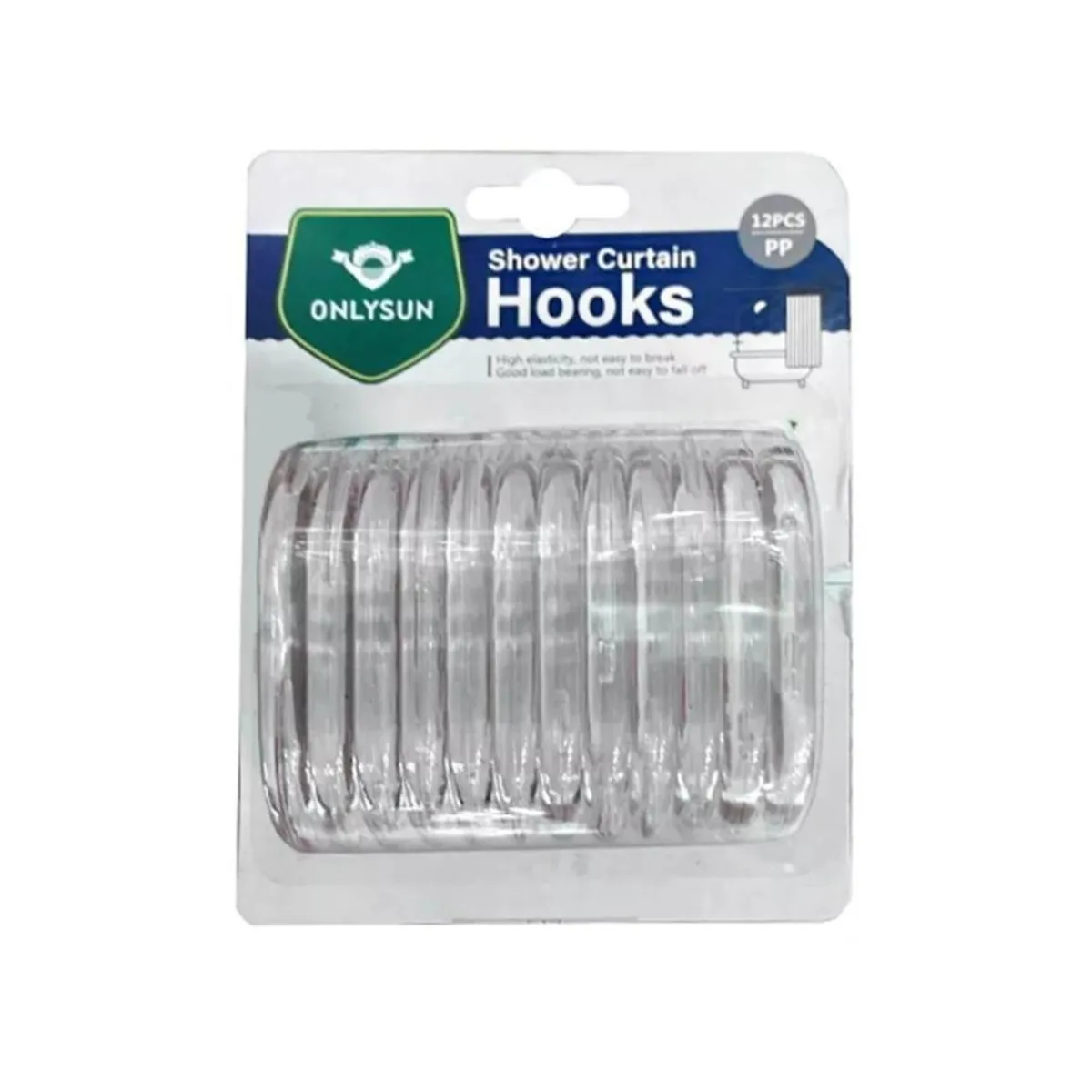 EKOI - Gancho Para Cortina De Baño Hogar Set De 12 Pzas.