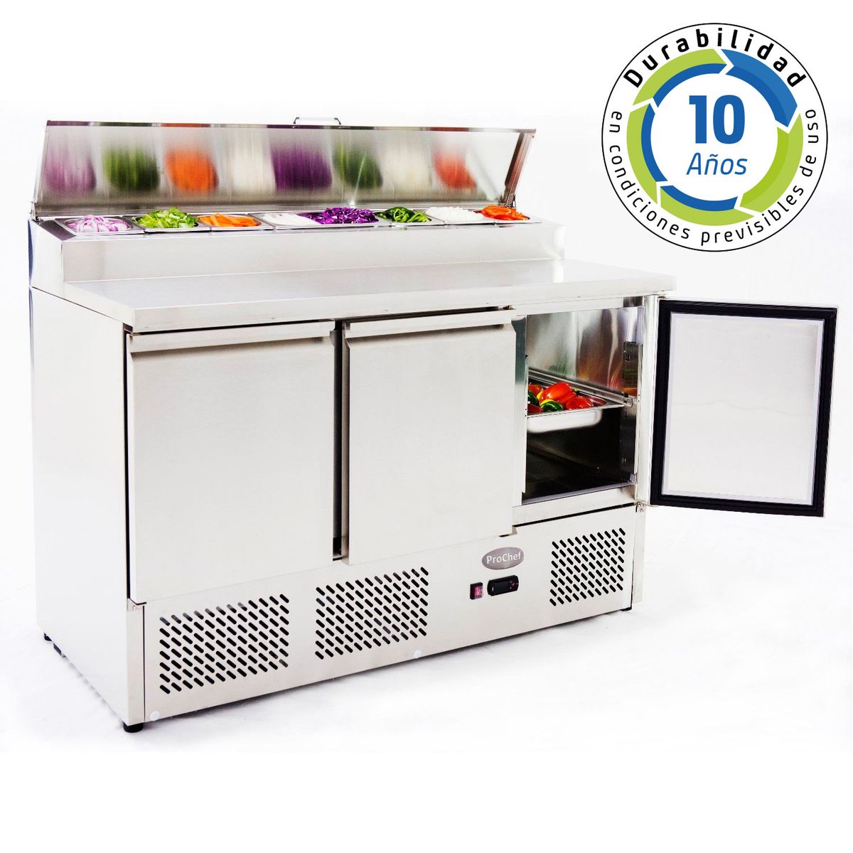 PROCHEF - Meson Refrigerado Pizzero 137 Cm. 380 Lt. Ac.Inox