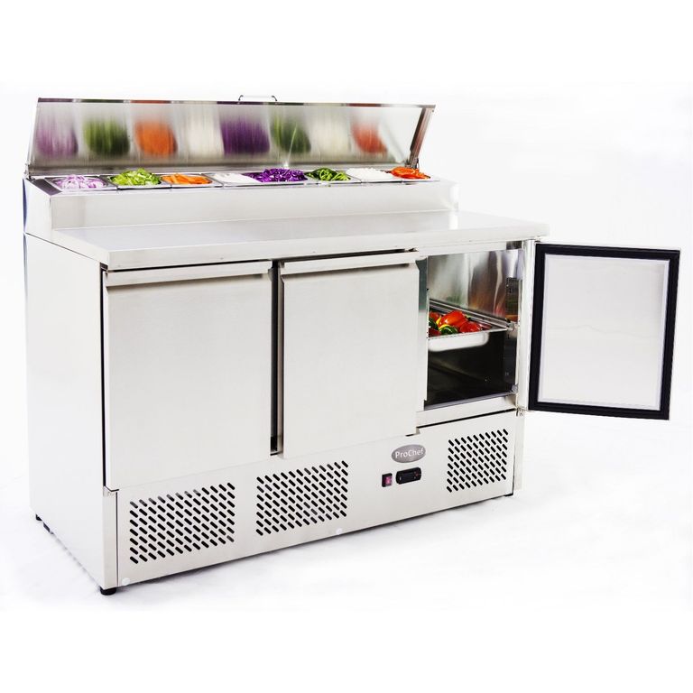 Meson Refrigerado Pizzero 137 Cm. 380 Lt. Ac.Inox
