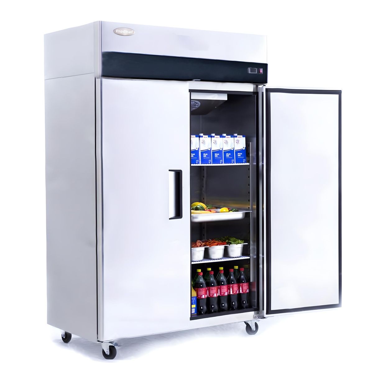 PROCHEF - Refrigerador Industrial 900 Lt Acero Inox -5 a 5°C