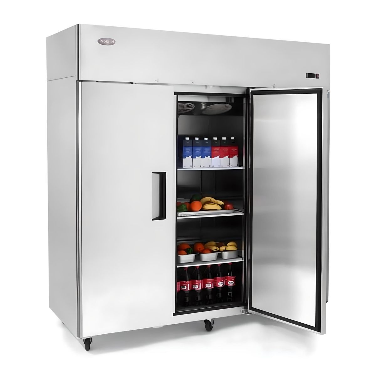 PROCHEF - Refrigerador Dual Industrial 1380 lt. Acero Inox.