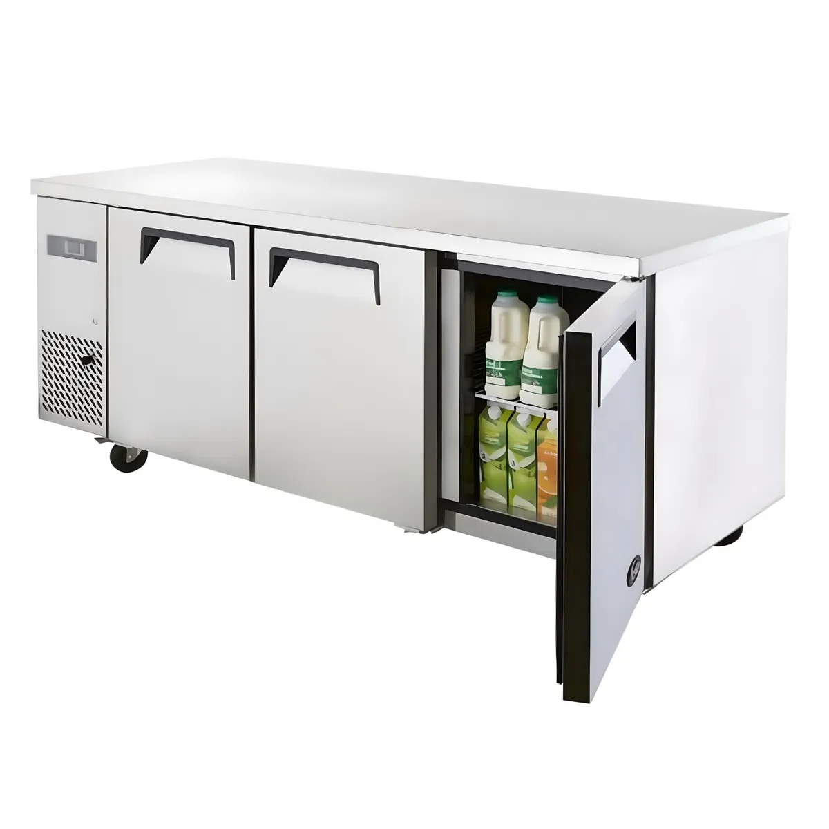 PROCHEF - Meson Refrigerado 180 Cm Acero Inox. 3 Puertas 510 Litros