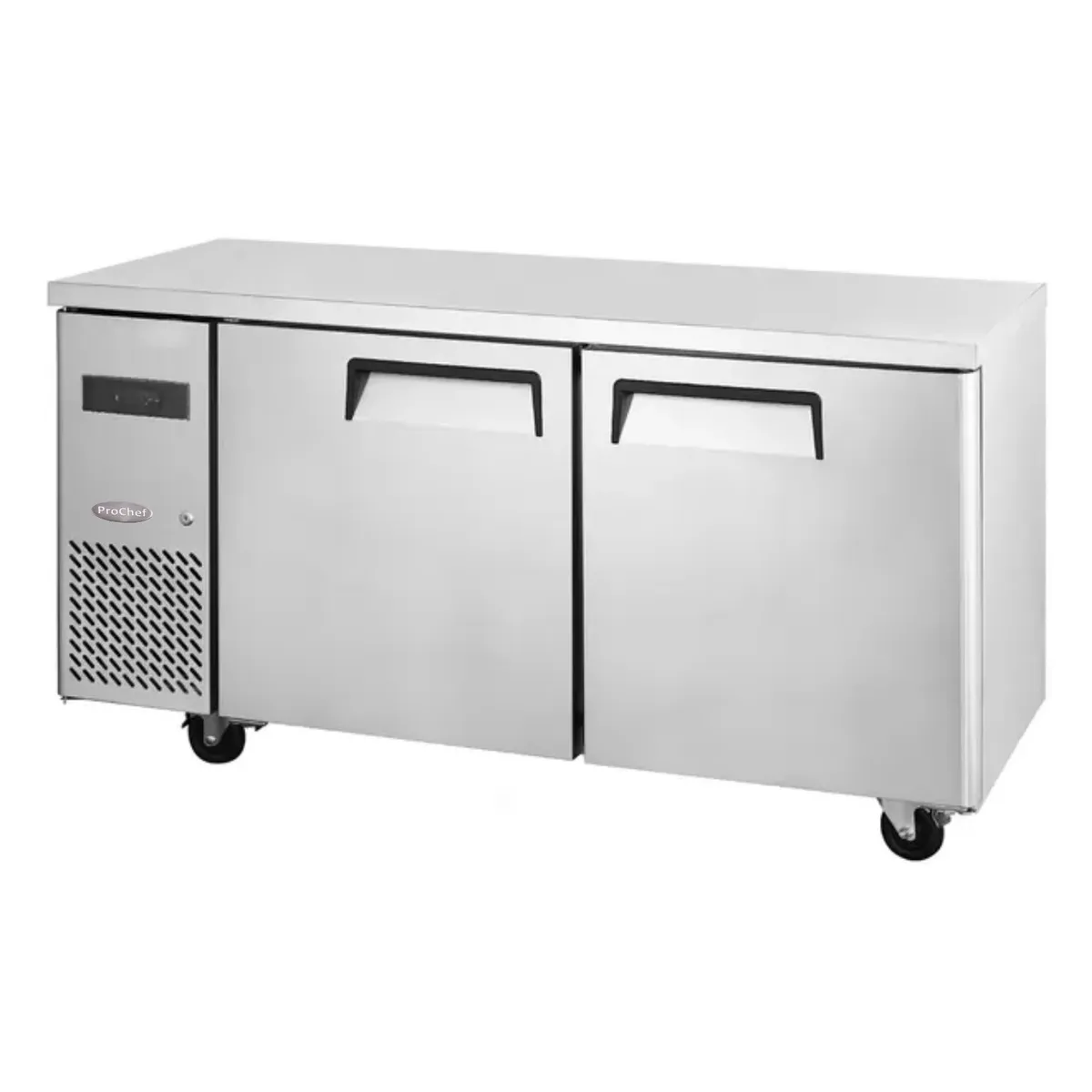 PROCHEF - Meson Refrigerado 150 Cm Acero Inox. 2 Puertas 400 Litros