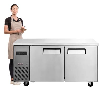 Imagen 2 del producto Meson Refrigerado 150 Cm Acero Inox. 2 Puertas 400 Litros