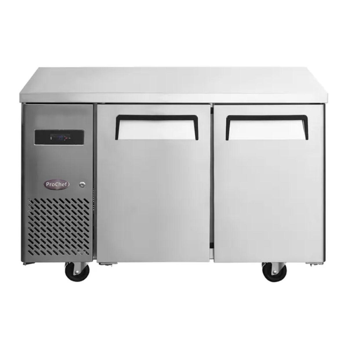 PROCHEF - Meson Refrigerado 120 Cm Acero Inox. 2 Puertas 290 Litros