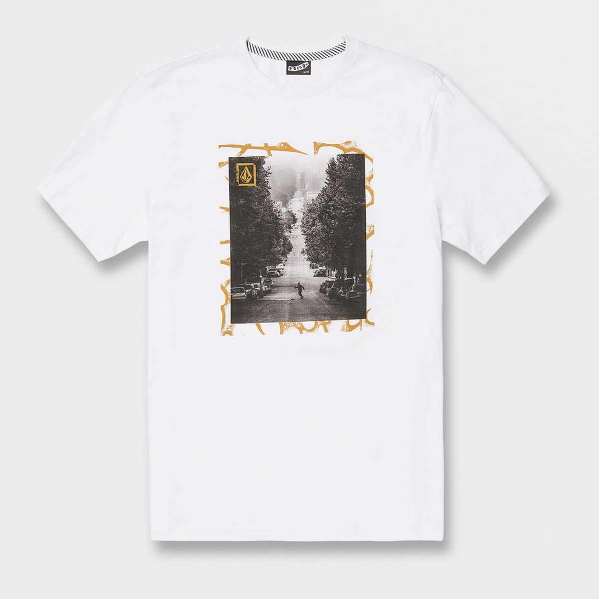 VOLCOM - Polera SKATE VITALS SST Hombre Blanco Volcom