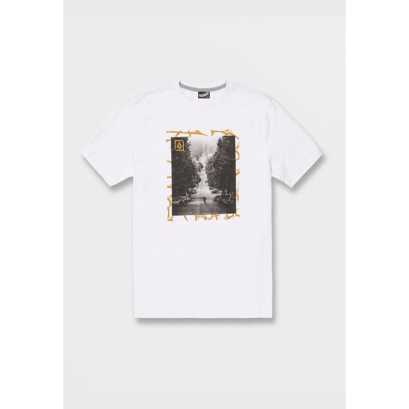 VOLCOM - Polera SKATE VITALS SST Hombre Blanco Volcom