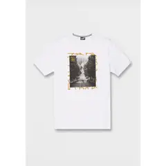 VOLCOM - Polera SKATE VITALS SST Hombre Blanco