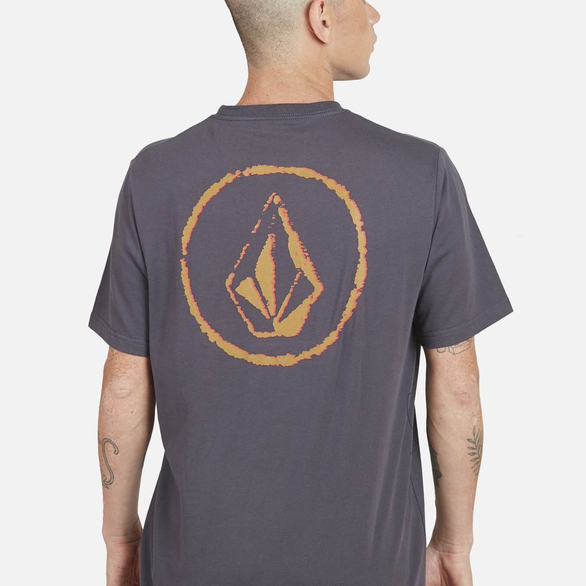 VOLCOM - Polera SLUICE  S/S TEE Hombre Gris Volcom