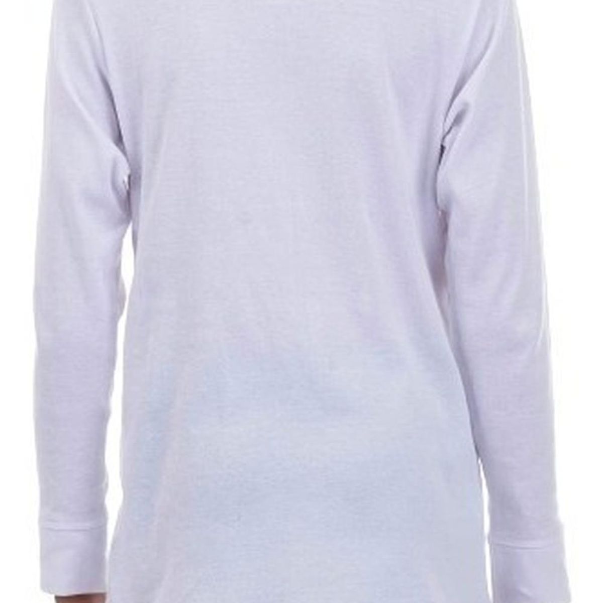 LADY GENNY - Camiseta Cotton Rib Manga Larga Niño - Blanco