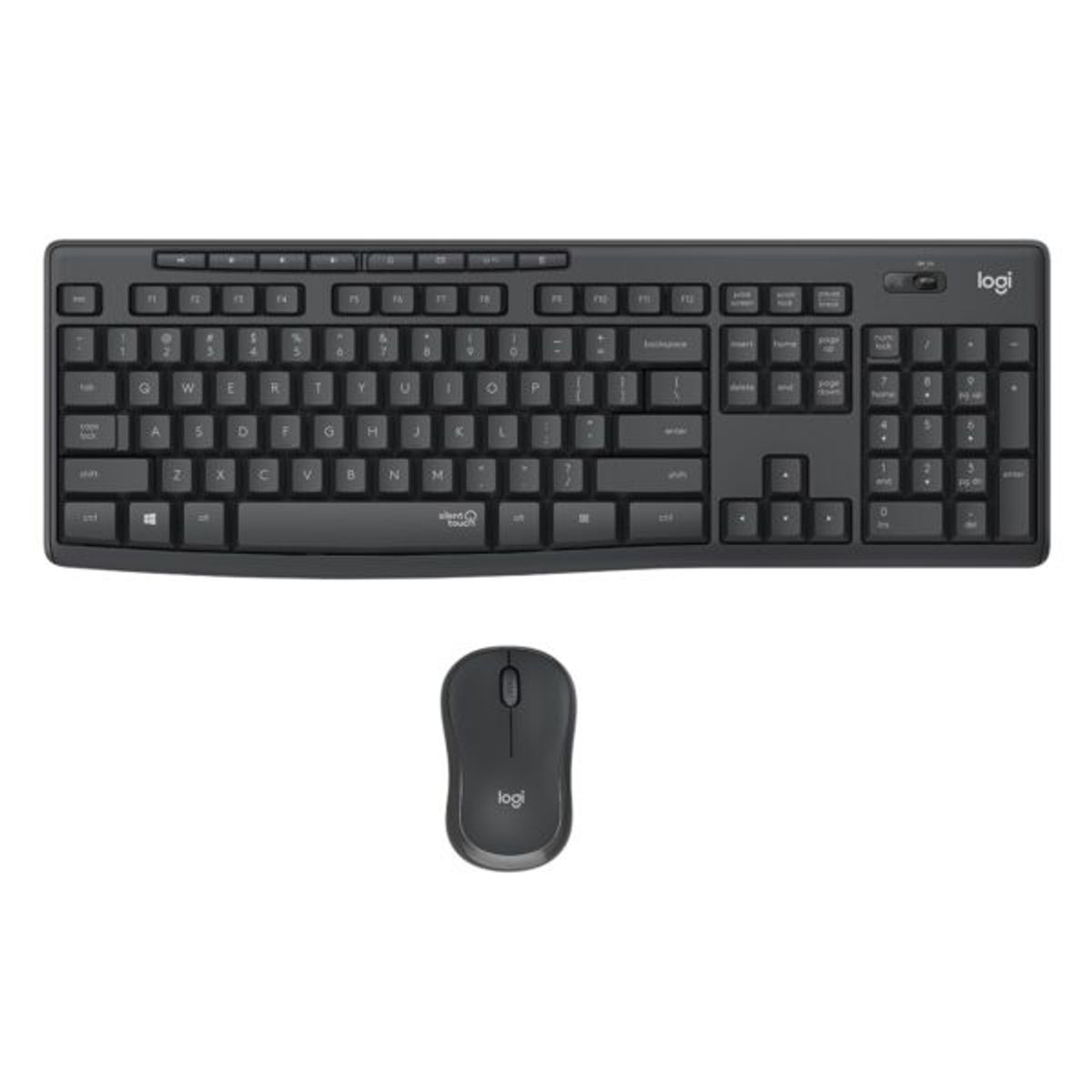 LOGITECH - Kit Teclado y mouse Logitech Silent español wireless MK295 usb