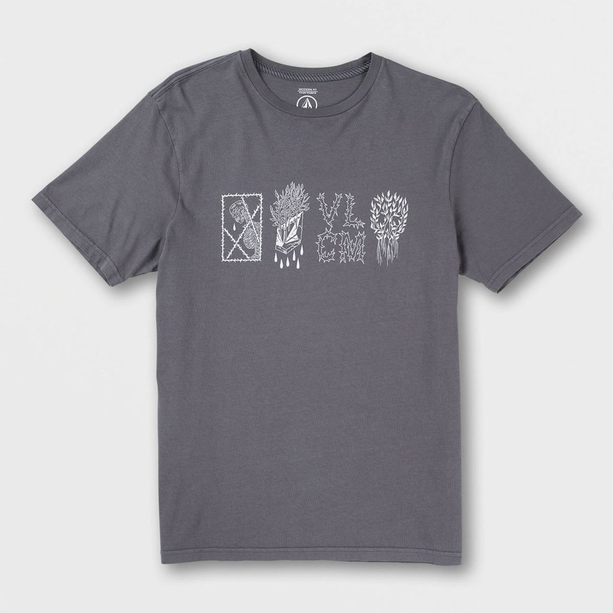 VOLCOM - Polera VADERETRO FA SST Hombre Gris Volcom