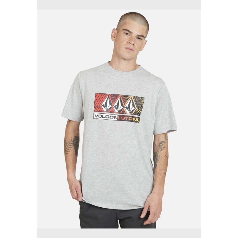 VOLCOM - Polera VANISHER S/S TEE Hombre Gris Volcom