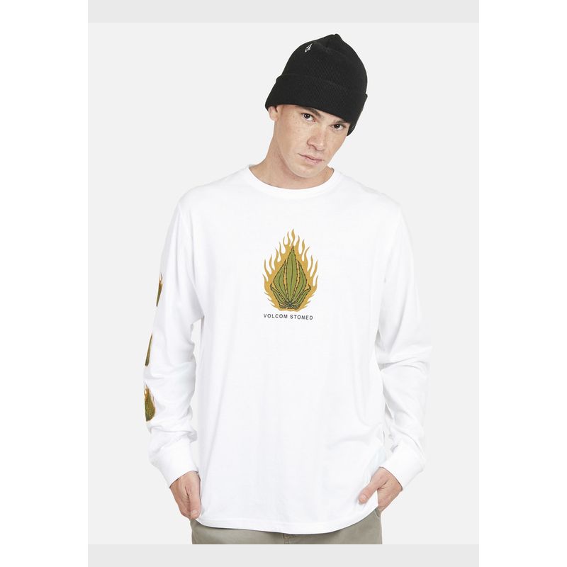 VOLCOM - Polera BLAZE Hombre Blanco Volcom.
