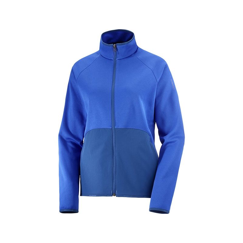 SALOMON - Polerón Mujer Essential Warm Fz Mid W Blue Salomon
