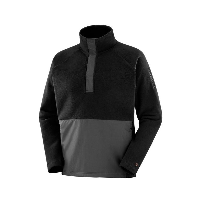 SALOMON - Polerón Unisex Outlife Polartec Hz Deep Black Salomon