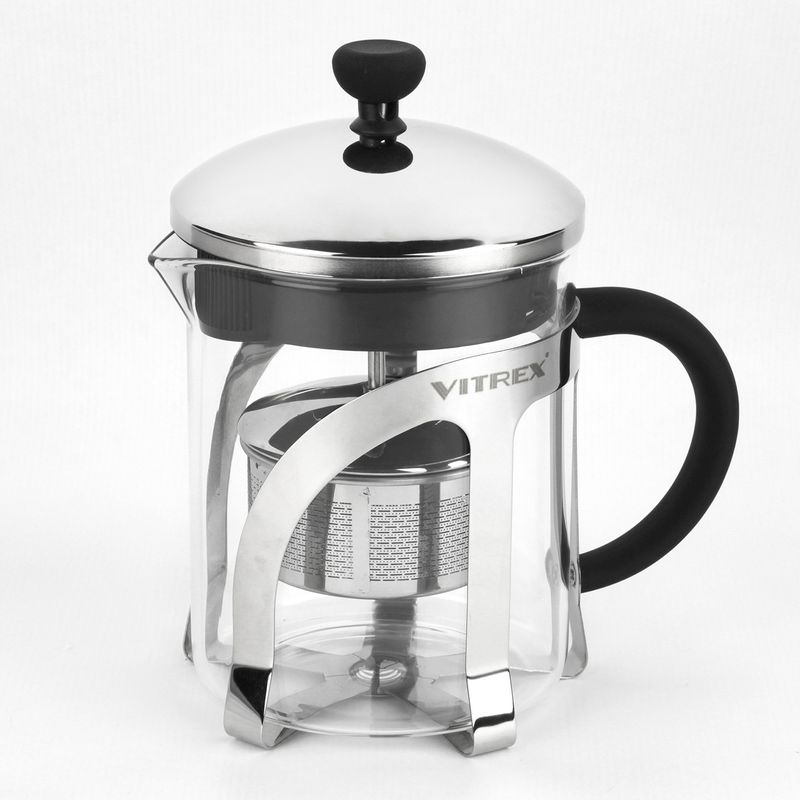 VITREX - Tetera de vidrio con filtro 600 ml  Indi Vitrex