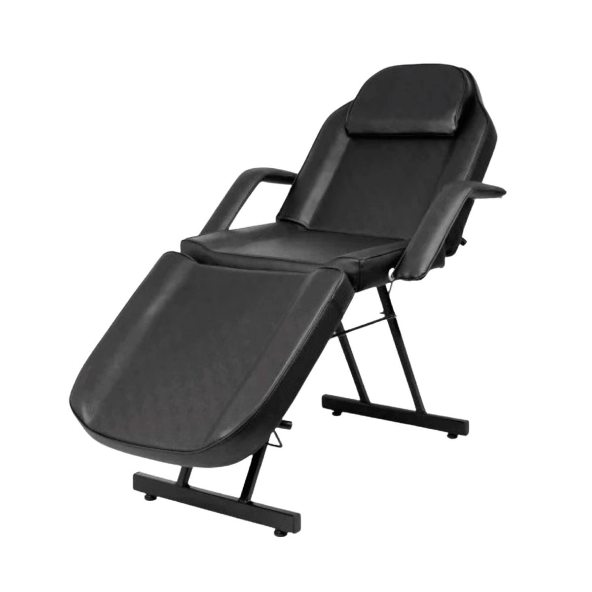 LUMAX - Camilla Reclinable Para Masajes Depilacion y Tatuajes Negra