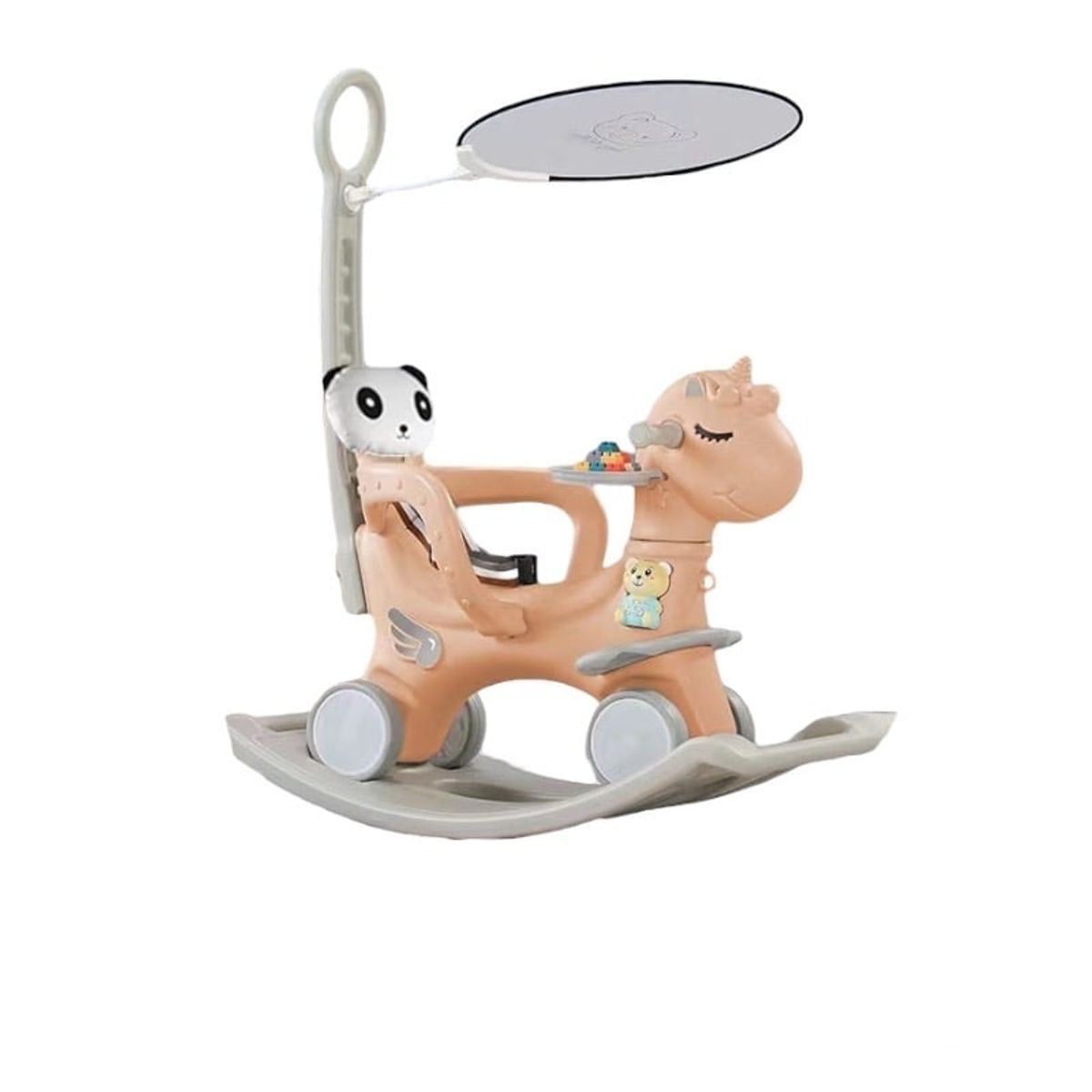 LUBABYCAS - Correpasillo Andador Balance 3 En 1 Con Accesorios Rosado