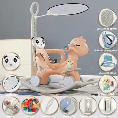 Imagen 2 del producto Correpasillo Andador Balance 3 En 1 Con Accesorios Rosado