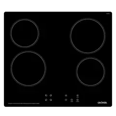 GRONER - Encimera Vitrocerámica Gröner Touch Black 4Q