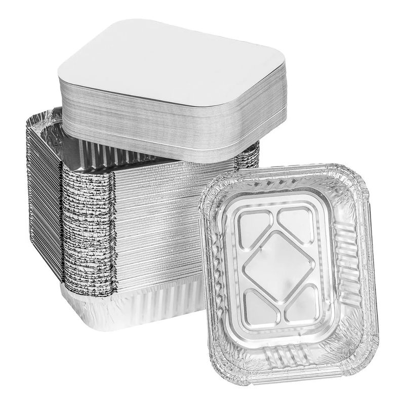 GENERICO - Envase de Aluminio C10 Con Tapa Termolaminada x20 Unds