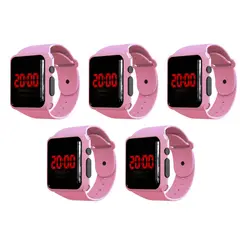 DELAV - Pack de 5 DigitalBand Dlite Band 3 Rosa SmartGift Ideal Niños Jovenes Adultos