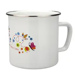 FANTUZZI - Lechero Vintage acero vitrificado 12 cm Naranja
