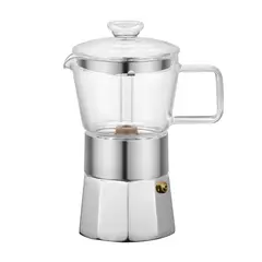 VITREX - Cafetera Italiana 9 tazas Crystal