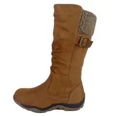 GENERICO - Botas de Mujer Gamuza Taco Bajo