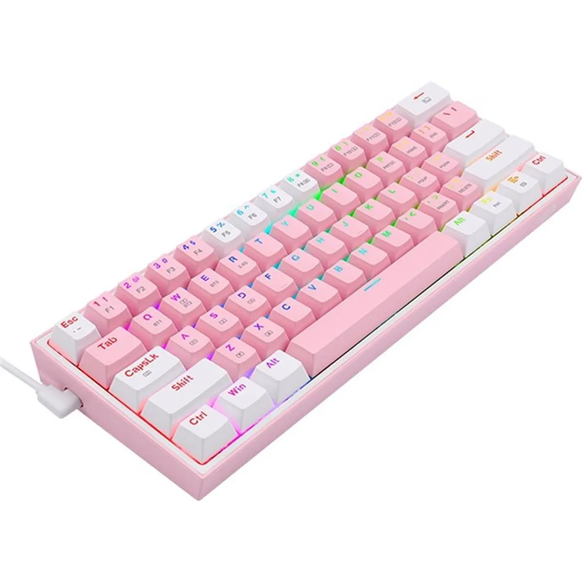 REDRAGON - Redragon Fizz Pro K616-RGB Bluetooth 5.0 PINKWHITE