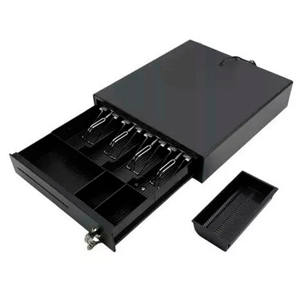 GENERICO - Gaveta Para Dinero Metálica Apertura Con Llave O Electrónica PEQUEÑA