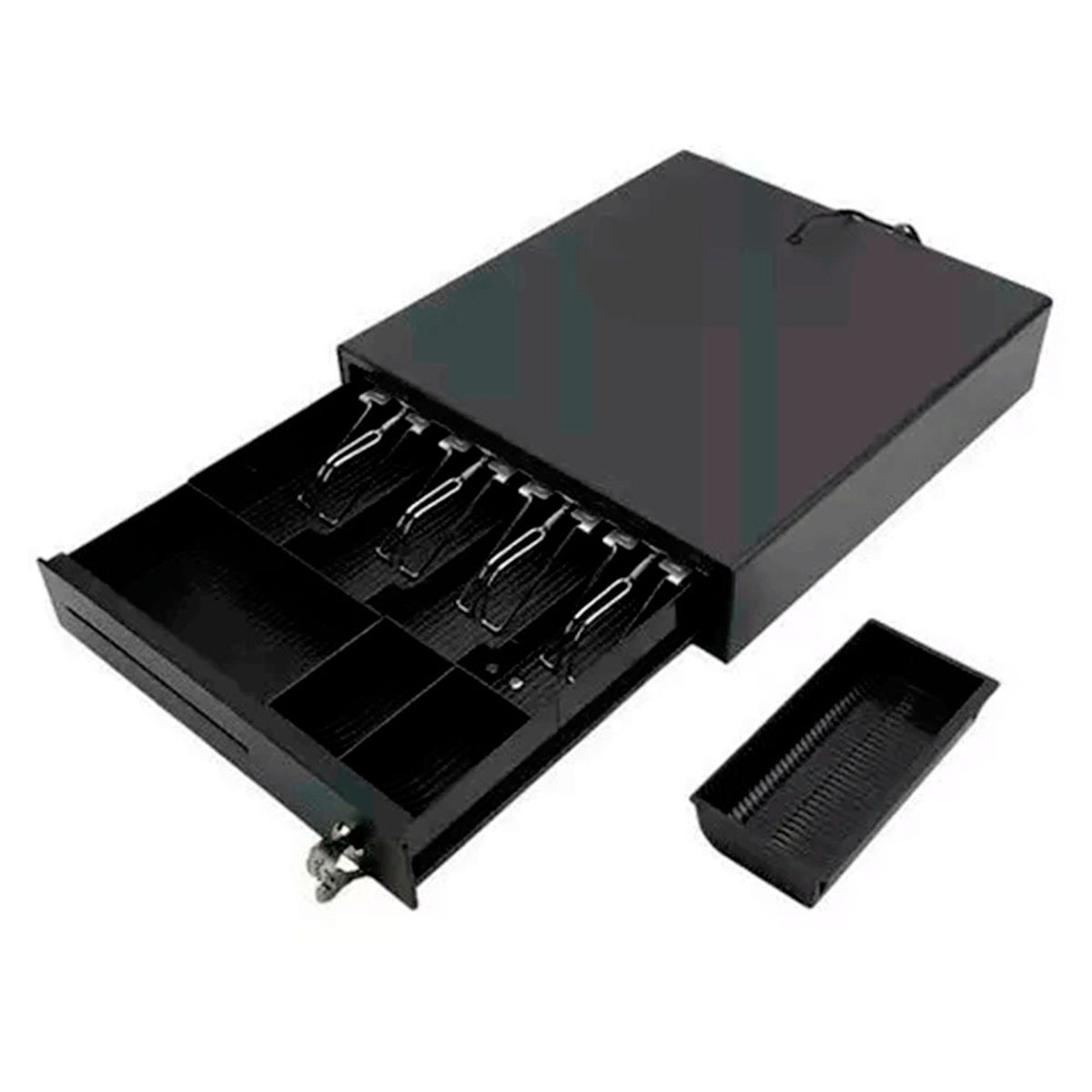 GENERICO - Gaveta Para Dinero Metálica Apertura Con Llave O Electrónica PEQUEÑA