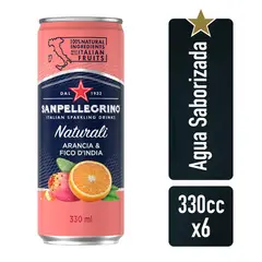 SAN PELLEGRINO - Arancia & Fico d'India Naturalli Latax6 330cc