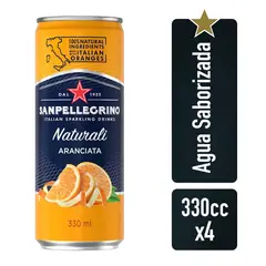 SAN PELLEGRINO - Agua Aranciata Naturalli Latax4 330cc