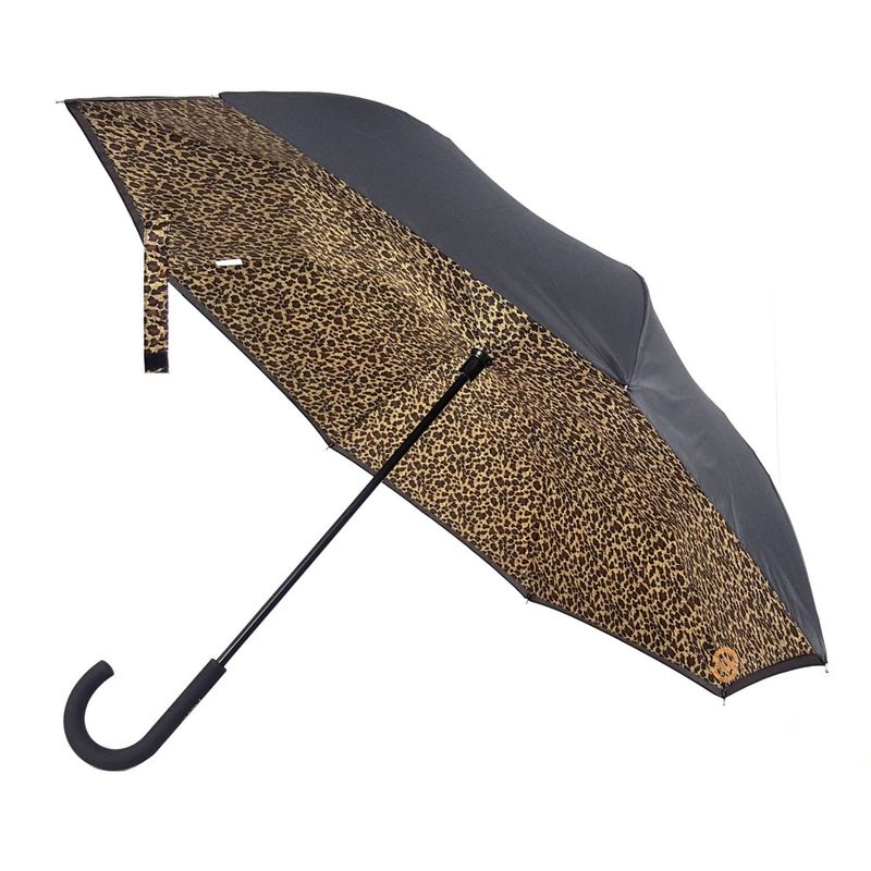 PLUVIA - Paraguas Pluvia Smart Negro Diseño Animal Print - ShopyClick
